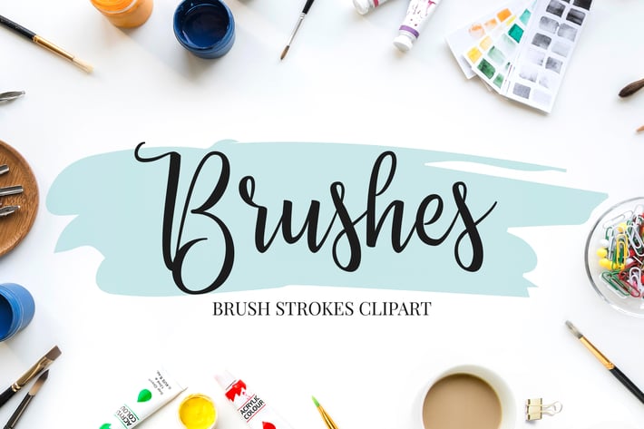 Brush strokes clipart