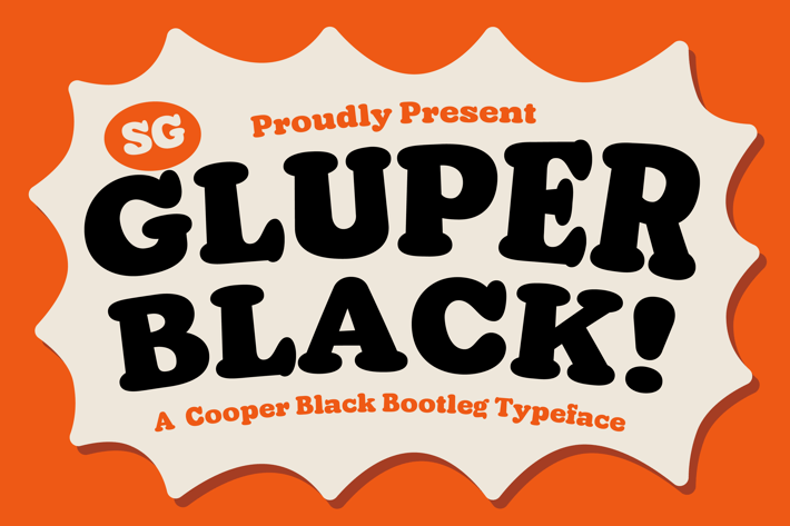 Gluper Black Display Font
