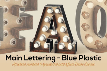 Marquee Light Bulbs Chaos 14 - Rusty Letters