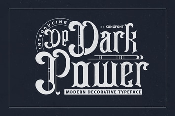 Dark Power - Modern Decorative Typeface
