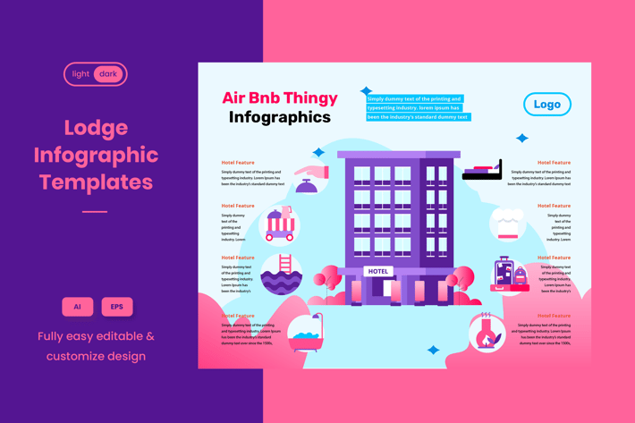 Travel Tips Infographic Template: Hotel