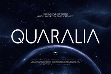 Quaralia Futuristic Sans Serif