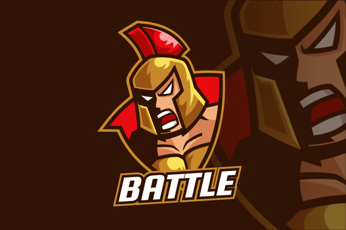Gladiator Spartan Logo Design