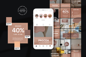 Pagoda Interior - Furniture Instagram Feed Puzzle