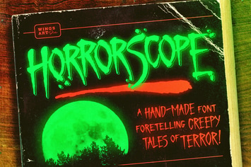 HorrorScope - A Hand-made Horror Font