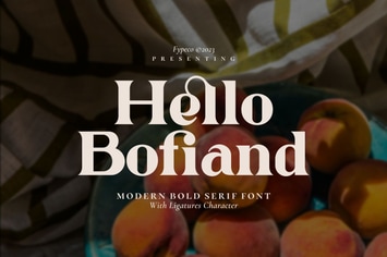 Hello Bofiand - Modern Bold Serif