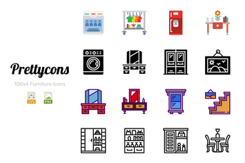 Prettycons - 400 Furniture Icons Vol.1