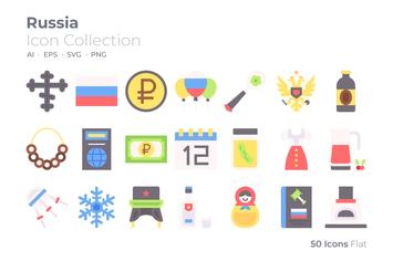 Russia Color Icon