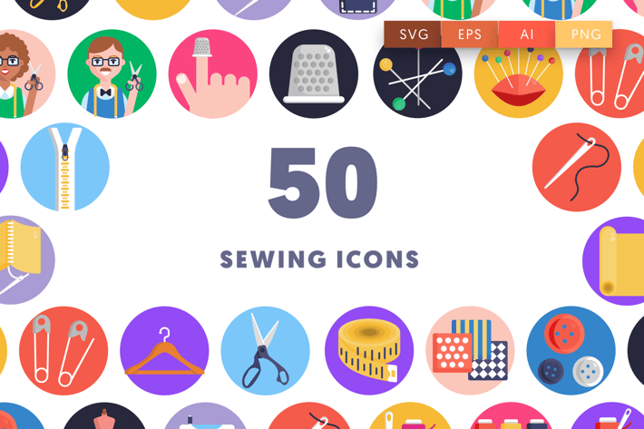 50 Sewing Icons
