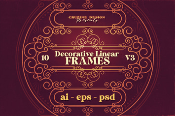 10 Decorative & Linear Frames - V.3