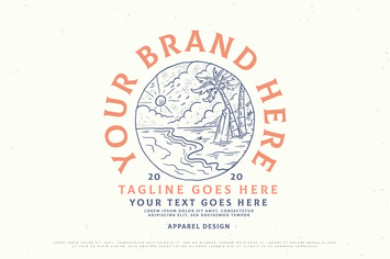 vintage surf beach design