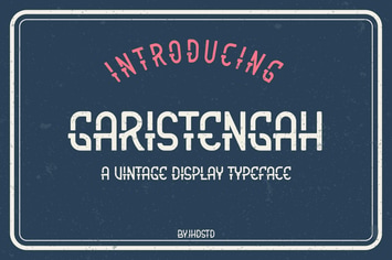 Garistengah Vintage Display Typeface
