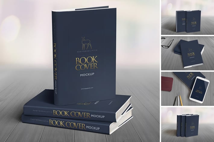 Hard Book Mockups