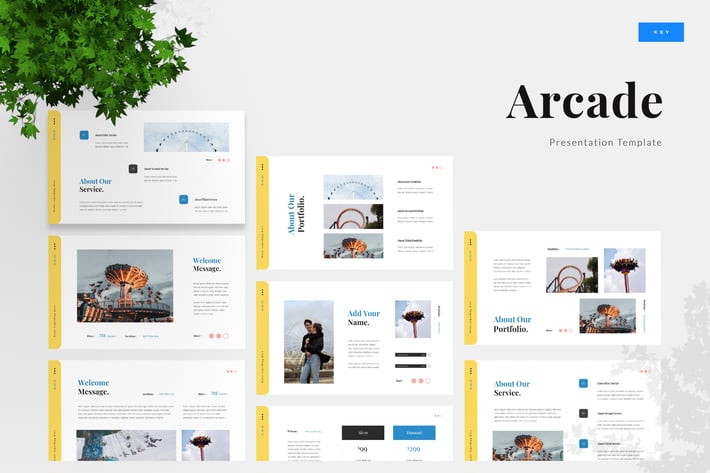 Arcade - Amusement Park Keynote Template