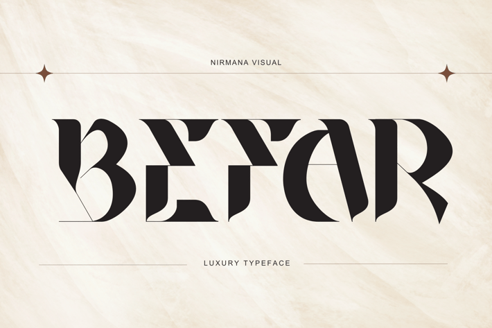 Befar Luxury- Branding Logo Font