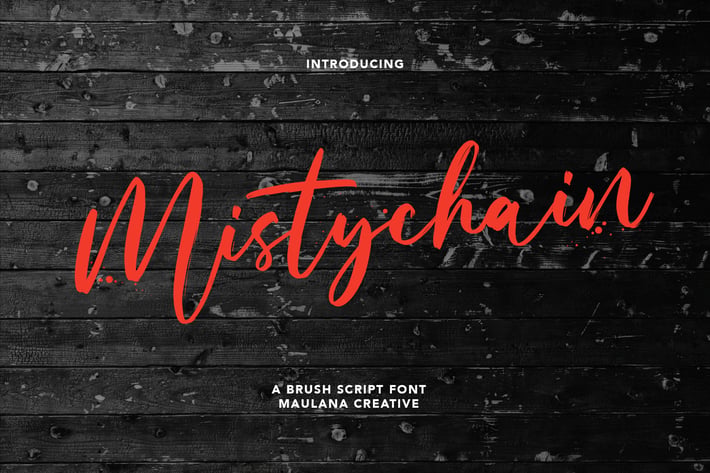 Mistychain Brush Script Font
