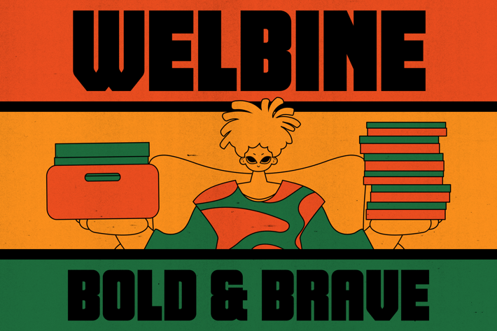 Welbine - Bold Boxy Fonts