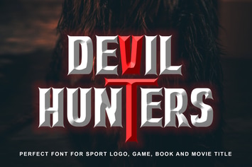 Devil Hunter Esport Logo Font