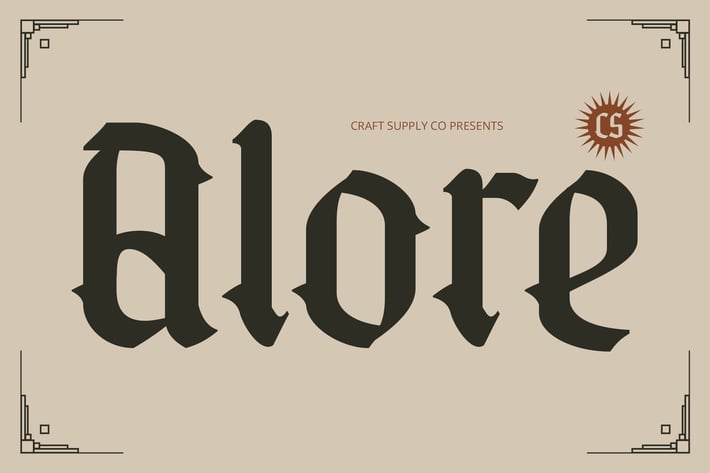 CS Alore – Blackletter Font
