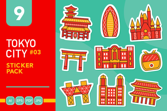 Tokyo City #03 Sticker Pack