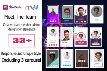 team member addon for elementor