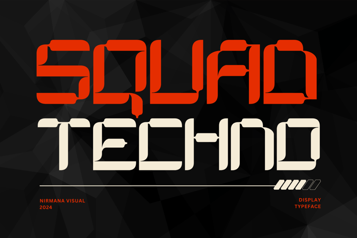 Squad Techno - Logo Font