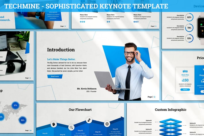 Techmine - Sophisticated Keynote Template