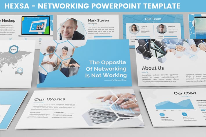 Hexsa - Networking Powerpoint Template
