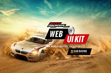 Moto Rangers web UI kit