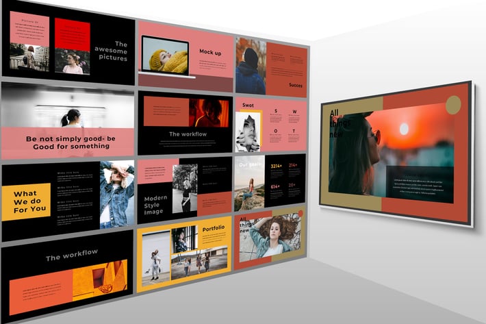 Sven Dark - Lookbook Powerpoint Template