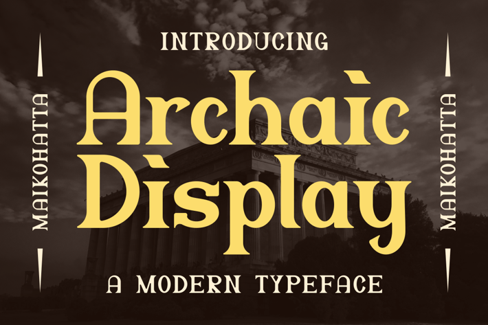 Archaic Display Font