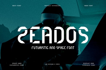 Zeados - Futuristic & Space Font