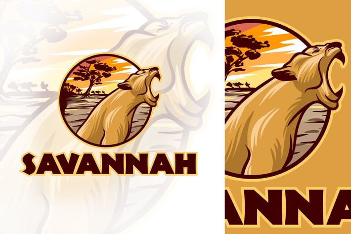 African Lioness Logo