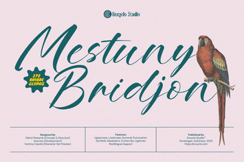 Mestuny Bridjon – Modern Brush Script Font