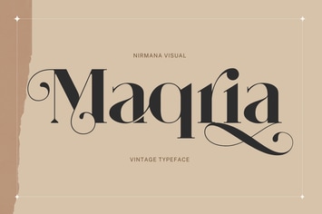 Maqria Vintage - Branding Logo Font