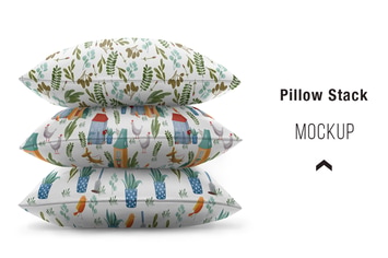 Pillow stack Mockup