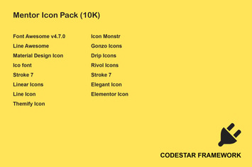 Mentor Icon Pack for Codestar Framework