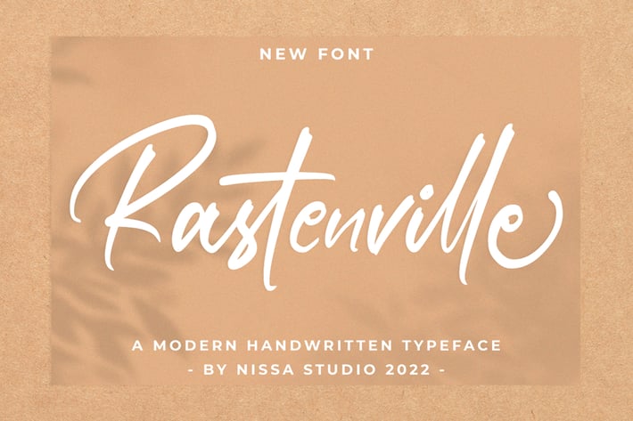 Rastenville - Signature Font