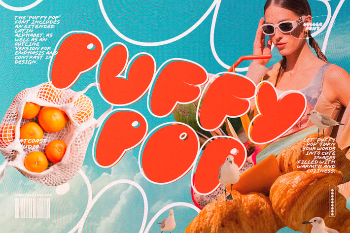 Puffy Pop Bubble Font