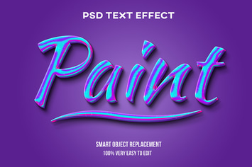 Pain texture abstract text effect