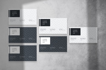 Realistic Business Card Mockup PSD Template