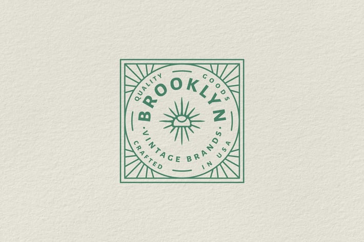 Vintage Badge Logo - Brooklyn Vintage Brands