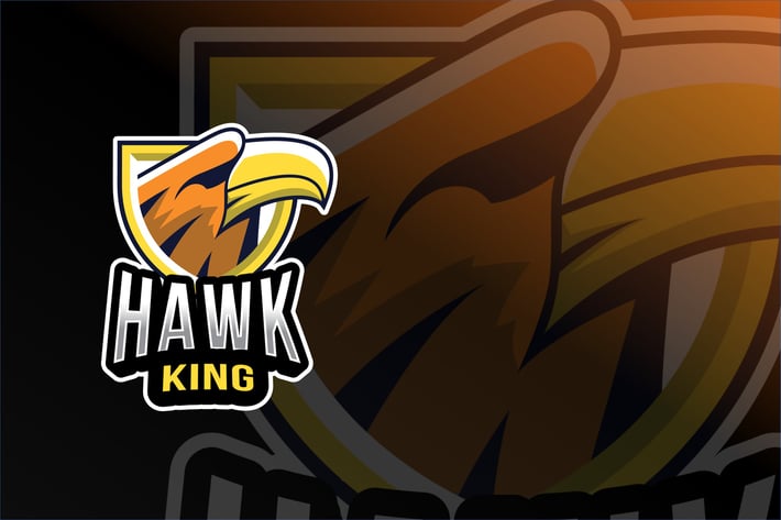 Hawk King Esport Logo Template
