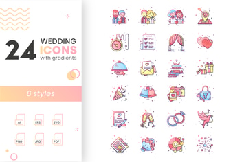 Wedding Icon Set