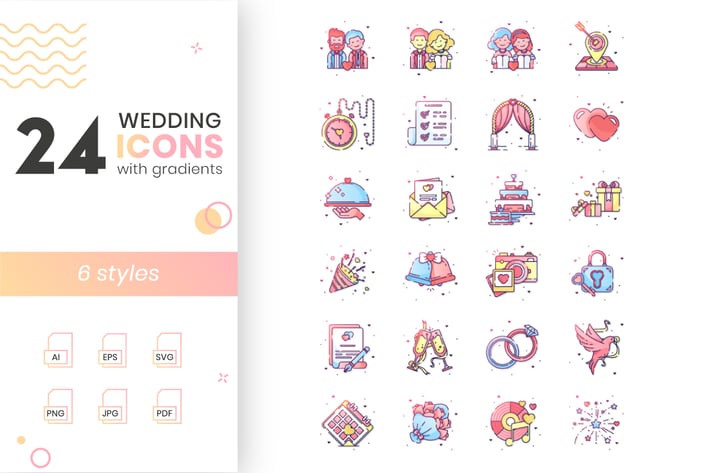 Wedding Icon Set