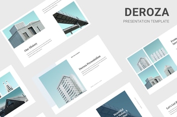 Leroza - Blue Color Tone Proposal Powerpoint