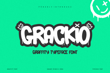 Grackio - Graffiti Typeface Font