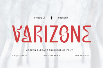 Varizone - Modern Elegant Psychedelic Font