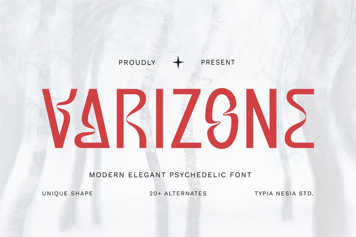 Varizone - Modern Elegant Psychedelic Font