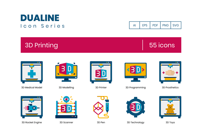 3D Printing Icons